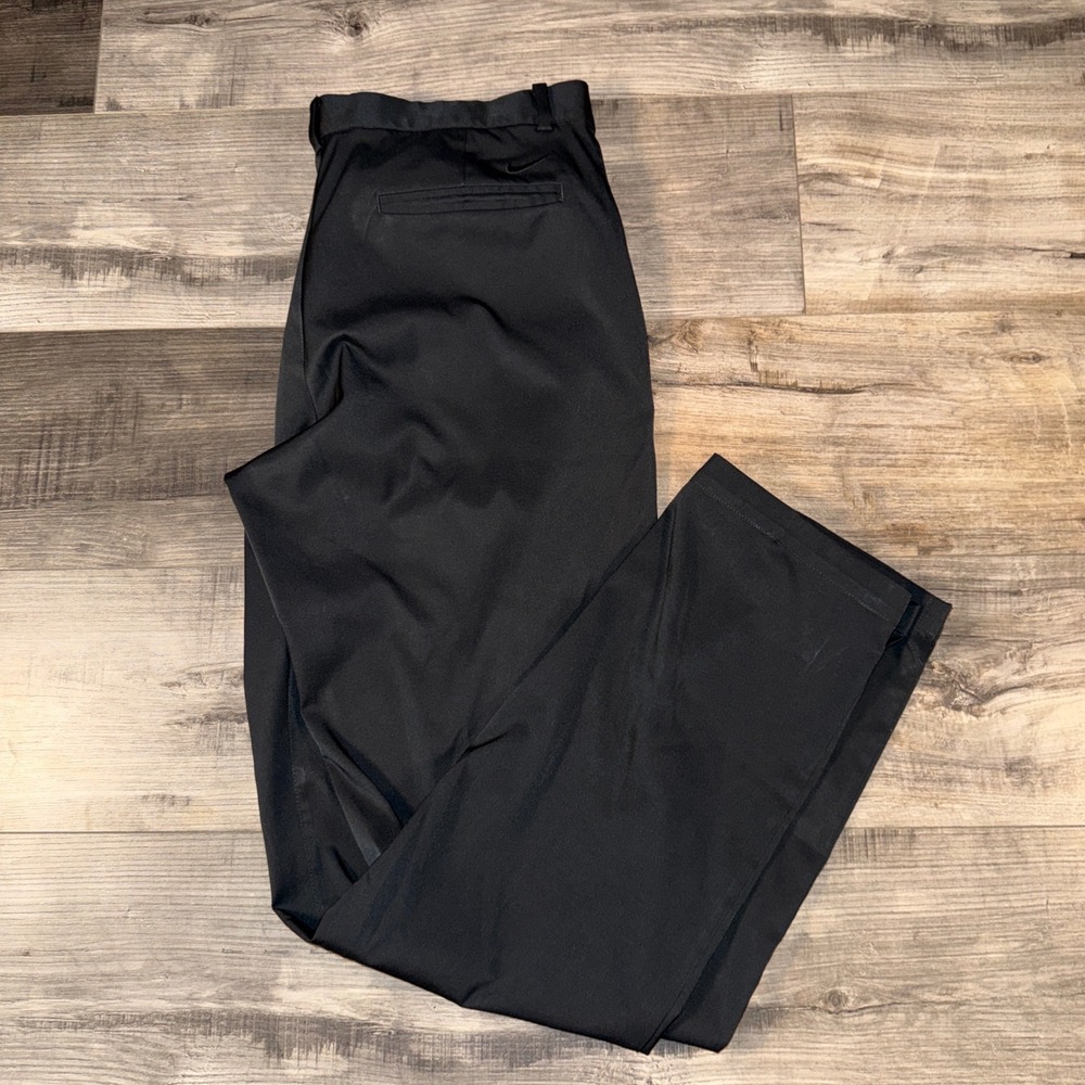 Nike Golf Men's Black Performance Pants 34x34 Straight Leg Dri-FIT Casual Golf